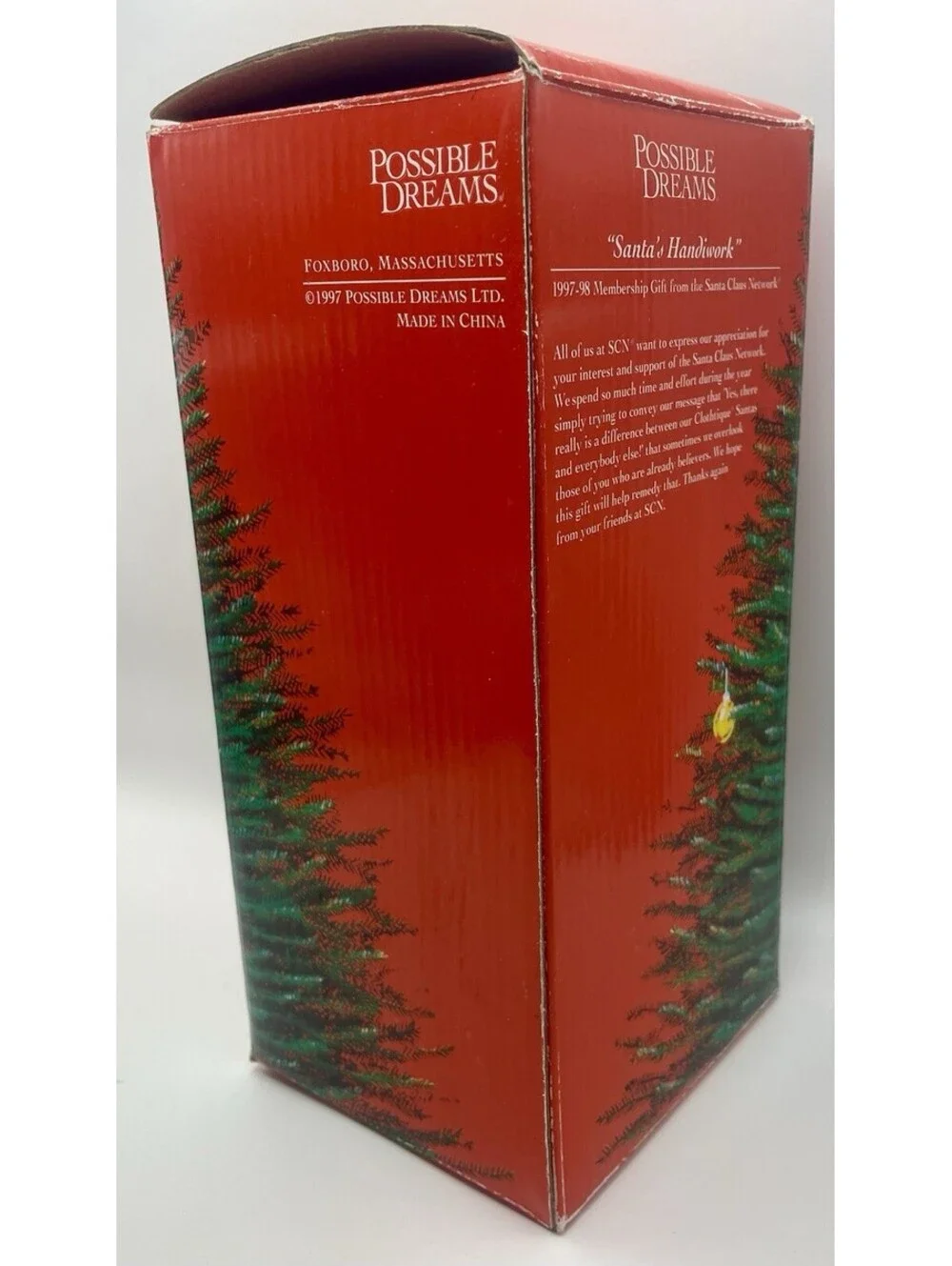 Clothtique Possible Dreams Santa's Handiwork 1997 #805006 Member Gift Exclusive